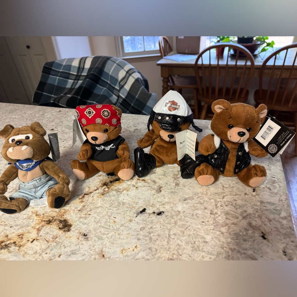 Harley-Davidson Bean Bag Plush Animals